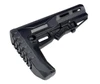 ABCSportZ Made in USA AR15/M16/M4 Mil-Spec Enhanced Stock with Screwed, Rubberized Recoil Pad, black finish, featuring ergonomic design and adjustable parts for improved stability and comfort.