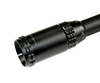 Kexuan 4-16X50AOL Scope With Front AO, R/G/B Tri-Illumination Mil-Dot Reticle, close-up of the black rifle scope with adjustable magnification and illuminated reticle, designed for precision shooting.
