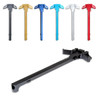 Presma CH03 Ambi .223 / 5.56 / 9mm Charging Handle 6 Colors, multi-colored charging handles in black, gold, blue, cyan, silver, and red with a black charging handle included.
