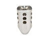 Presma 1/2x28 Muzzle Brake for 9mm - Stainless Steel, close-up of the cylindrical firearm accessory with multiple holes for recoil reduction.