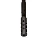 Presma 1/2x28 Muzzle Brake, Black Steel - AR-15, black steel muzzle brake with multiple vent holes for recoil reduction and muzzle rise control, designed for AR-15 rifles.