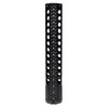 Presma 12.375" .308 KeyMod Handguard for DPMS Low Profile, Wide 1.935" Inner Diameter, image showing a black, cylindrical, aluminum handguard with multiple circular holes and mounting slots for accessories.
