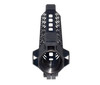 Presma 13" .308 M-LOK Float Handguard for DPMS HIGH with Partial Top Rail, LR 308, top view showing black M-LOK handguard with vented design and top rail.