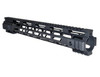 Presma 15" AR-15 M-LOK Series Slim Free Float Handguard, long black lightweight rifle handguard with M-LOK attachment slots and slim profile for enhanced firearm customization.