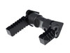 Presma 223/5.56/308 Aluminum and Steel Ambidextrous Safety Selector Switch, Black, display of black metal safety selector switch with textured levers for rifles.