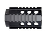 Presma 4" AR-15 Pistol Quad Rail Free Float Handguard, black tactical gun accessory with multiple mounting slots and heat-resistant design