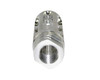 Presma 5/8x24 Muzzle Brake for 308, Stainless Steel [MZ-14-02-SS], close-up view of the stainless steel muzzle brake with threaded end and vents.