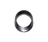 Presma 5/8x24 Thread Protector Nut - 0.712" OD - Black Carbon Steel, close-up of a black threaded nut with smooth interior and textured exterior for protection of firearm threads.