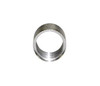 Presma 5/8x24 Thread Protector Nut - 0.712" OD - Stainless Steel, close-up image of cylindrical thread protector nut with knurled exterior surface.