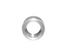 Presma 5/8x24 Thread Protector Nut - 0.915" OD - Stainless Steel [BTPR02S], front view of a silver stainless steel thread protector nut with knurled exterior surface.