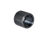 Presma 9mm 1/2x36 Thread Protector, black carbon steel cylindrical component with knurled exterior for gun barrel protection.