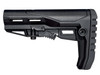 Presma AAST31 Mil-Spec Enhanced Stock with Screwed, Rubberized Recoil Pad, black adjustable rifle stock
