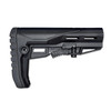 Presma AAST31 Mil-Spec Enhanced Stock with Screwed, Rubberized Recoil Pad, black stock for rifles.