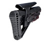 Presma AAST32 Mil-Spec Enhanced Stock, advanced recoil dampener suspension system with polymer cheek riser, screwed design, and rubberized recoil pad for firearm stability and comfort.