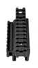 Presma Aftermarket H&K MP5 G3 Claw Mount Dual Picatinny Rail Handguard Mount, black metal handguard with multiple Picatinny rails for attachment of accessories.
