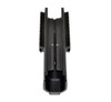 Presma Aftermarket Remington 870 Shotgun Lower Forend Handguard Tri Rail, top view of the black firearm accessory with rail sections for attachments.