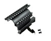 Presma AK47 Saiga 12/20/223/410 Quick Detachable Side Accessory Mount, black firearm accessory with a rail system and mounting screws.