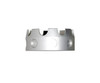 Presma Aluminum Castle Nut for AR .223/5.56/.308 Buffer Tube Receiver End Plates, Silver, showing a close-up of the silver-colored metal castle nut with a circular shape and notches on the outer edge.