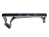 Presma Aluminum Hand Stop for M-LOK Slots, Black, image of a black aluminum hand stop with a sleek design and mounting holes for M-LOK system.