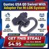 Guntec USA SWIVEL-MLK-G2 QD Swivel With Adapter For M-LOK System (Gen 2) (Anodized Black)