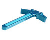 Presma Ambidextrous Charging Handle, Fits Smith & Wesson® M & P 15-22™, Blue, metallic blue ambidextrous firearm charging handle with textured grips.
