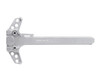 Presma Ambidextrous Charging Handle, Fits Smith & Wesson® M & P 15-22™, Silver, side view of firearm charging handle with textured and engraved details.