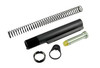 Presma AR15 5pc Commercial Buffer Tube Kit AS5P01, image showing a buffer tube, buffer spring, firing pin, a lock ring, and a firing pin retaining pin.