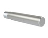 Presma AR-15 Pistol Buffer Tube, 7.3" No Foam Wrap, Silver Anodized - Durable metallic buffer tube with a sleek silver anodized finish for firearm customization.
