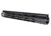 Presma AR-15 Super Light M-LOK Series Free Float Handguards, 15" black lightweight handguard with M-LOK slots and free float design for enhanced firearm customization.