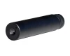 Presma MZFC03 Barrel Shroud, black metal firearm accessory for 1/2x28 .223/5.56 caliber with a length of 5.75 inches, cylindrical shape.