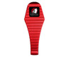 Presma Buttplate For Round 1.25" AR Buffer Tubes, Red, with ribbed design and graphic logo.
