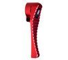 Presma Buttplate For Round 1.25" AR Buffer Tubes, Red, close-up view showing the red buttplate with textured grip and attachment point.