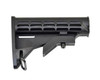 Presma Commercial Adjustable Butt Stock w/ Sling Adapter, Black, with adjustable stock and sling attachment point for firearms.