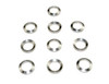 Presma Crush Washer 1/2x28 Steel - Stainless Steel - 10 pack, set of ten stainless steel crush washers with a circular shape and a central hole for fasteners.