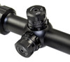 Presma EX6-24X50AOL EX Series Professional 6-24X50 Precision Scope AO, RGB RXR Reticle, close-up view of the adjustable turrets and magnification rings on the rifle scope.