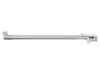 Presma Inc Ambi 223/5.56/9mm Charging Handle, Silver (CH04-S), metallic silver charging handle with a sleek, elongated design for rifles.