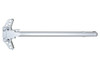 Presma Inc Ambidextrous AR-10 LR 308 Charging Handle, Silver, [CH3802-S], image of a silver AR-10 LR 308 charging handle with an ambidextrous design on a plain white background.