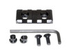 Presma KeyMod to Picatinny Adapter Rail, 1.50 inch, 3 slots, black metal accessory with mounting screws and hex key for firearm customization.