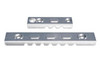 Presma M-LOK to Picatinny Adapter Rail Kit, silver metal rail connectors for firearm accessory attachment.