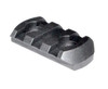 Presma M-LOK to Picatinny Adapter Rail, Polymer - 3 slots, black molded plastic design with slot openings for mounting accessories.