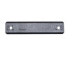 Presma M-LOK to Picatinny Mini Rail, 9 Slot, black metal mounting accessory with two screw holes for attaching to firearms or tactical gear.