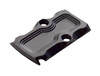 Presma RMR Cover Plate for Glock Cut Slide, a black polymer mounting plate with cutouts and screw holes for pistol optics installation.