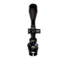 Presma RXR Professional Series 6-24X50 Precision Scope, RGB RXR Glass Reticle, black rifle scope with adjustment knobs and green, red, and yellow reticle indicators