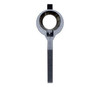 Presma Stabilizing Fin for Pistol Buffer Tube- Black, close-up view of the black stabilizing fin with a circular top and a long straight stem.