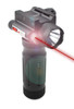 Presma Tactical LED Aluminum Front Grip Flashlight and Red Laser Sight Combo [GPRL01], tactical flashlight with attached red laser sight mounted on a grip.