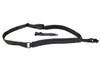Presma Tactical Single Point Sling AR Clip Style, All Black Paracord, tactical firearm accessory with adjustable strap and quick-release clip.