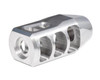 Presma Tanker Style 5/8x24 Muzzle Brake, Stainless Steel (MZ-18-02-SS), firearm accessory with precision-machined design for recoil reduction and muzzle control.
