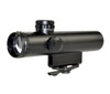Sniper Grunt LT4X20L 4X20 Compact Red/Green Illuminated Reticle Scope, Duplex with Carry Handle & Picatinny Mounts, black tactical rifle scope for precise targeting.