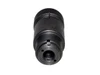 Presma MZ-12-02-B 3 Phrase Krinkov Style Steel Muzzle Brake - 5/8x24, black metallic muzzle brake with knurled surface for enhanced grip and precise adjustment.