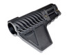 Presma AAST18 Stabilizing Brace Fin for Pistol Buffer Tube in black color, ergonomic design for improved stability and control.
